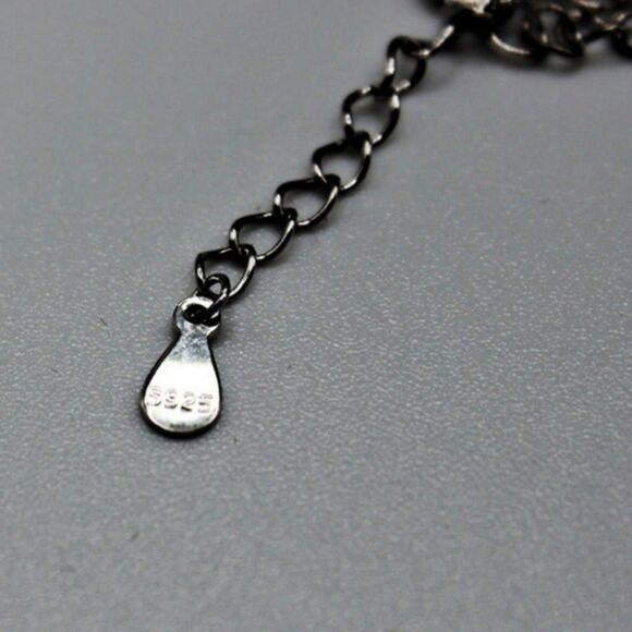 1 Ct Moissanite Halo Pendant Necklace Rhodium Plated Stamped 925 Sterling Silver - Picture 8 of 9